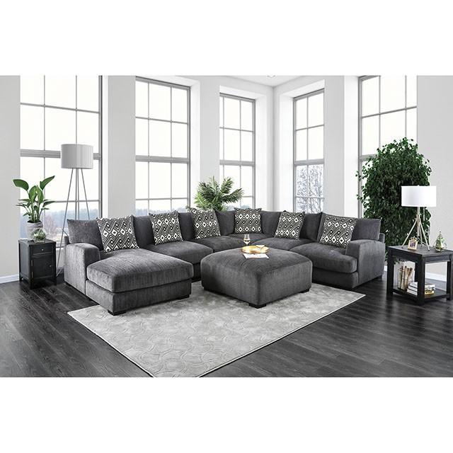 Kaylee Gray U-Shaped Sectional - LATIN HOME FURNITURE - (POMONA,CA)