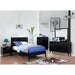 LENNART II Black Night Stand - LATIN HOME FURNITURE - (POMONA,CA)