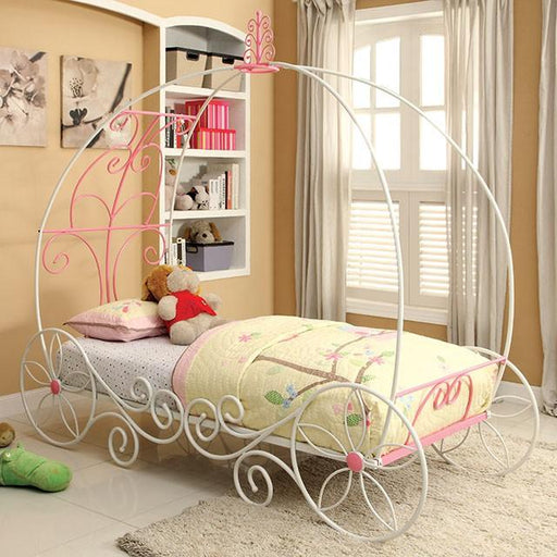 Enchant Bed Pink & White - LATIN HOME FURNITURE - (POMONA,CA)