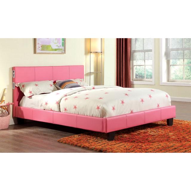 Evans E.King & Cal.King Bed Espressso, White, & Camel - LATIN HOME FURNITURE - (POMONA,CA)