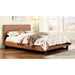 Evans E.King & Cal.King Bed Espressso, White, & Camel - LATIN HOME FURNITURE - (POMONA,CA)