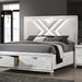 Emmeline 4 & 5 Piece Queen Bedroom Set Gray & White - LATIN HOME FURNITURE - (POMONA,CA)