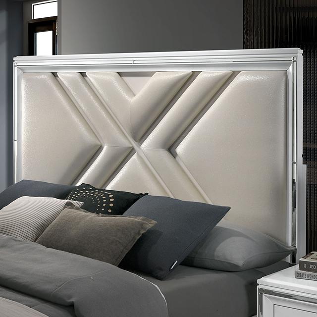 Emmeline 4 & 5 Piece Queen Bedroom Set Gray & White - LATIN HOME FURNITURE - (POMONA,CA)