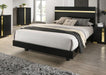 Lillestrom E.King, Queen, Full, & Full Bed Black & White - LATIN HOME FURNITURE - (POMONA,CA)