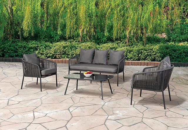 Myesha 4 Pc. Conversation Set - LATIN HOME FURNITURE - (POMONA,CA)