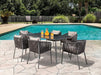 Tushari 8 Pc. Outdoor Dining Set - LATIN HOME FURNITURE - (POMONA,CA)