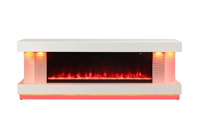Peseux 71" TV Stand w/ Electric Fire Place