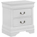 Crown Mark Louis Philip Nightstand in White image