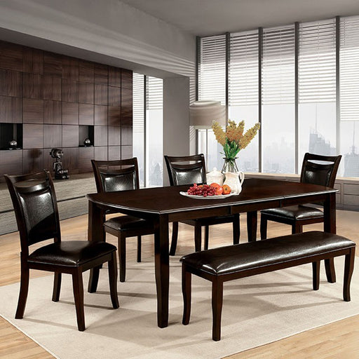 Woodside Dining Table Set with Bench - LATIN HOME FURNITURE - (POMONA,CA)