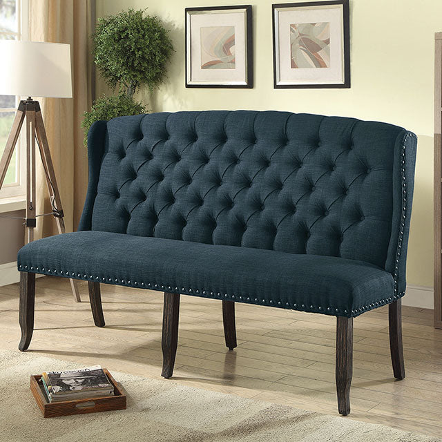 Sania 3-Seater Love Seat Bench - LATIN HOME FURNITURE - (POMONA,CA)