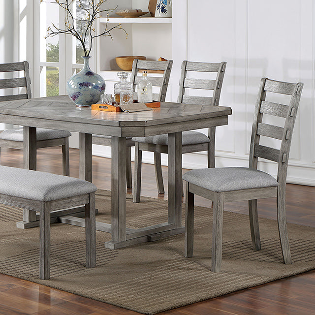 Laquila Dining Table Set Bench - LATIN HOME FURNITURE - (POMONA,CA)