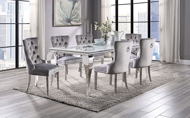 Neuveville 7 Pc Dining Table Set - LATIN HOME FURNITURE - (POMONA,CA)