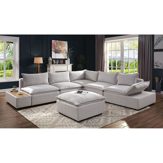 Arlene Sectional White - LATIN HOME FURNITURE - (POMONA,CA)