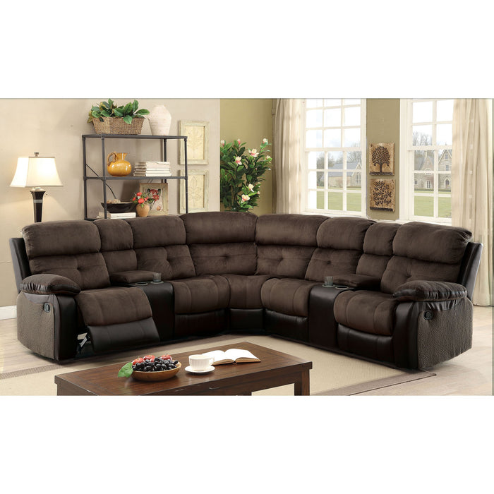 Hadley Sectional w/ 2 Consoles - LATIN HOME FURNITURE - (POMONA,CA)