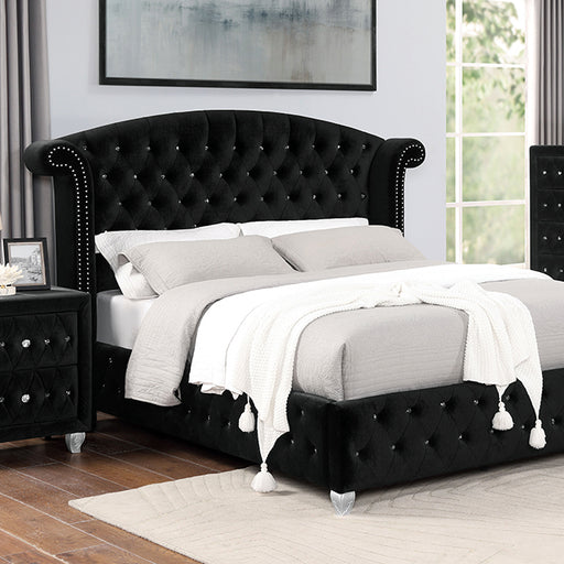 Zohar Queen & Twin Bed Black, Grey, & Pink - LATIN HOME FURNITURE - (POMONA,CA)