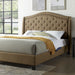 Carly Cal.King, E.King, Full, & Queen Bed Grey & Brown - LATIN HOME FURNITURE - (POMONA,CA)