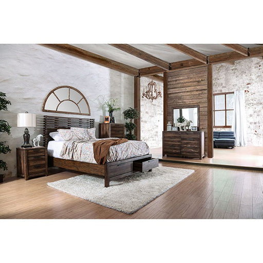 Hankinson E.King Bed - LATIN HOME FURNITURE - (POMONA,CA)