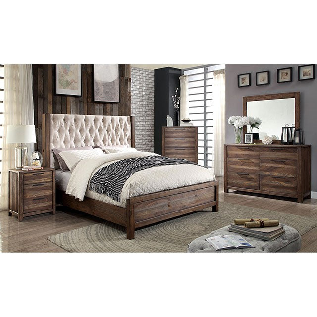 Hutchinson Rustic Natural Tone/Beige Queen Bed