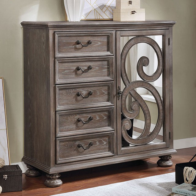 Lysandra Armoire Brown - LATIN HOME FURNITURE - (POMONA,CA)