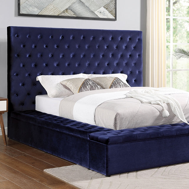 Davida Queen Bed Blue
