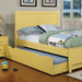 PRIAM Full & Twin Bed, White/Gray, Pink, Chrome, & Yellow - LATIN HOME FURNITURE - (POMONA,CA)