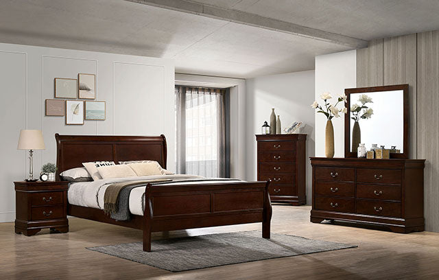 Louis Philippe Full, Twin, Full, & King Bed Black, Grey, Brown & White - LATIN HOME FURNITURE - (POMONA,CA)