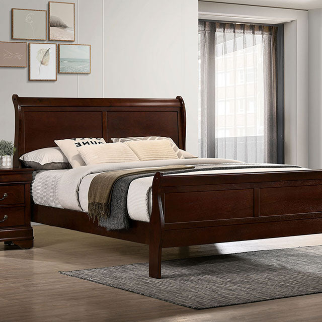 Louis Philippe Full, Twin, Full, & King Bed Black, Grey, Brown & White - LATIN HOME FURNITURE - (POMONA,CA)