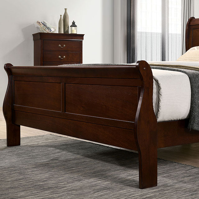 Louis Philippe Full, Twin, Full, & King Bed Black, Grey, Brown & White - LATIN HOME FURNITURE - (POMONA,CA)