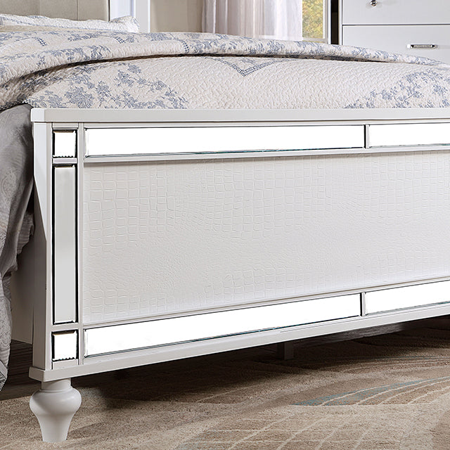 Brachium Queen Bedroom Set Silver - LATIN HOME FURNITURE - (POMONA,CA)