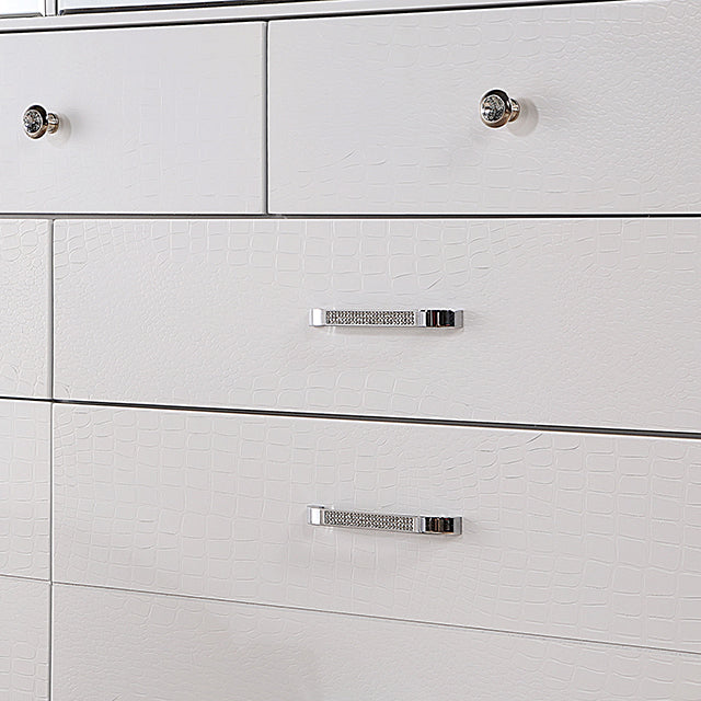 Brachium Queen Bedroom Set Silver - LATIN HOME FURNITURE - (POMONA,CA)