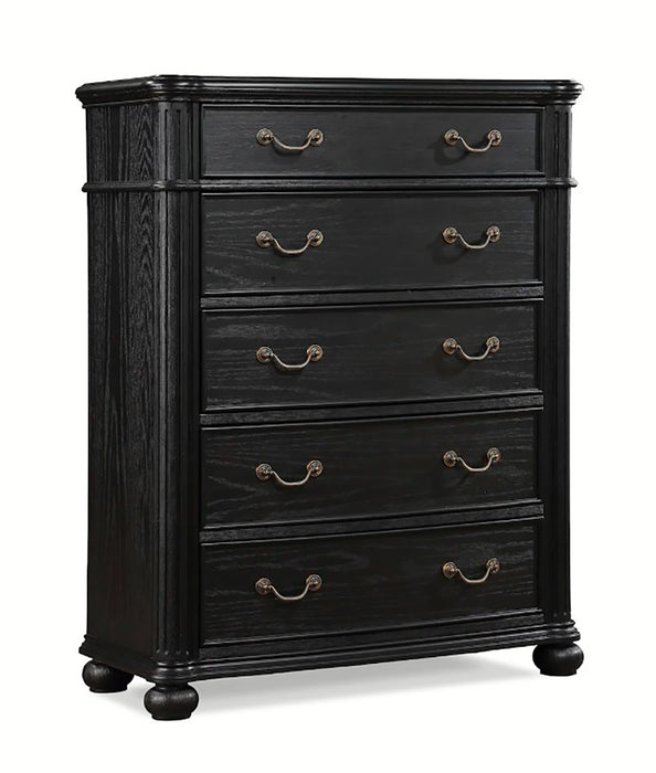 Crown Mark Furniture Kingsbury 5 Drawer Chest in Black image