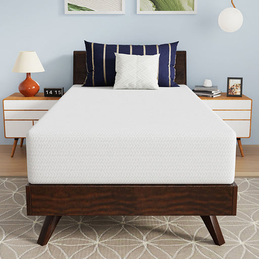 Nasturtium 10" Twin Bamboo Charcoal Infused Memory Foam - LATIN HOME FURNITURE - (POMONA,CA)