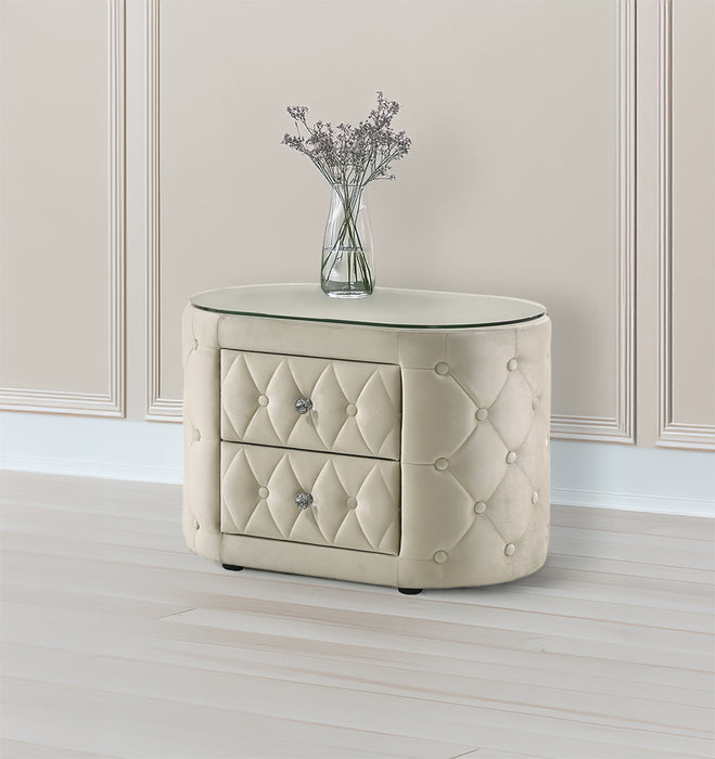 Voltare Nightstand Ivory
