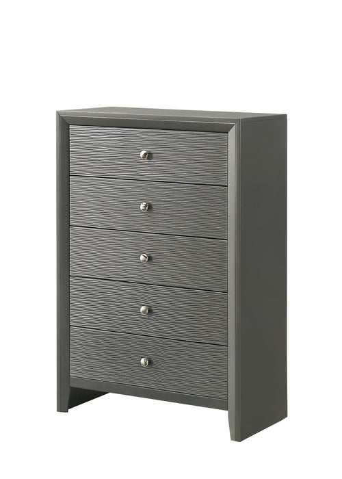 DENKER CHEST GUN METAL - LATIN HOME FURNITURE - (POMONA,CA)