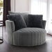 Hoople Channel Tufted Swivel Chair - LATIN HOME FURNITURE - (POMONA,CA)