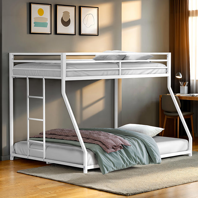 Rothwell Metal Bunk Bed Twin/ Full - LATIN HOME FURNITURE - (POMONA,CA)