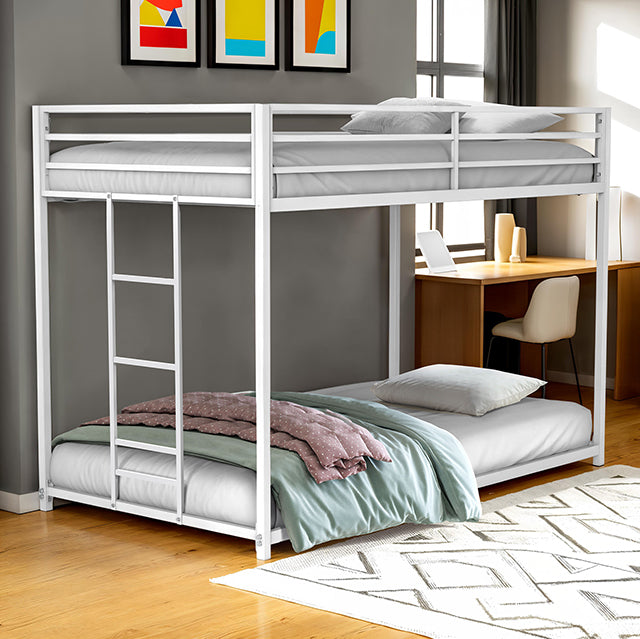 Rothwell Metal Bunk Bed Twin/ Full - LATIN HOME FURNITURE - (POMONA,CA)