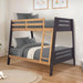 Kallen Twin/Full Bunk Bed - LATIN HOME FURNITURE - (POMONA,CA)