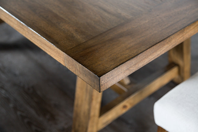 Losone Dining Table Set with Bench Rustic - LATIN HOME FURNITURE - (POMONA,CA)