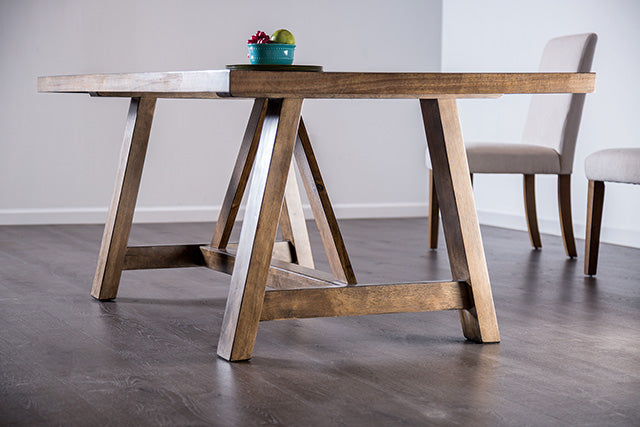 Losone Dining Table Set with Bench Rustic - LATIN HOME FURNITURE - (POMONA,CA)
