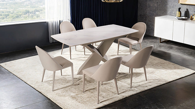 Lenvik 7 Pc Dining Table Set - LATIN HOME FURNITURE - (POMONA,CA)