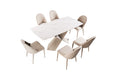 Lenvik 7 Pc Dining Table Set - LATIN HOME FURNITURE - (POMONA,CA)