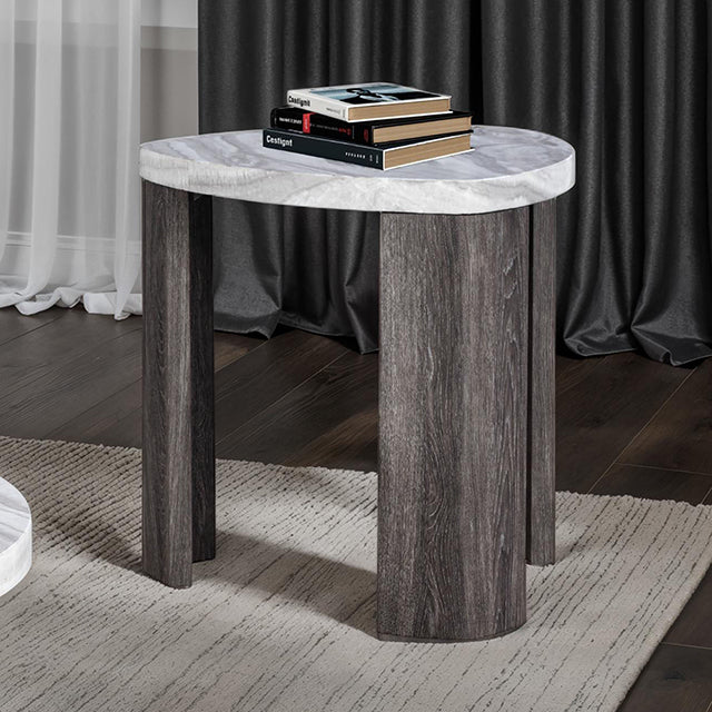 Levis Triangle End Table - LATIN HOME FURNITURE - (POMONA,CA)