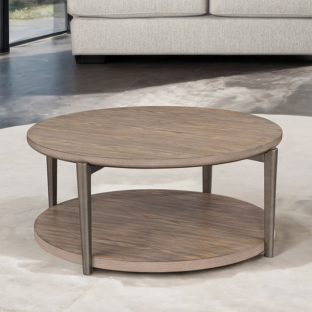 Roros Round Cocktail Table - LATIN HOME FURNITURE - (POMONA,CA)
