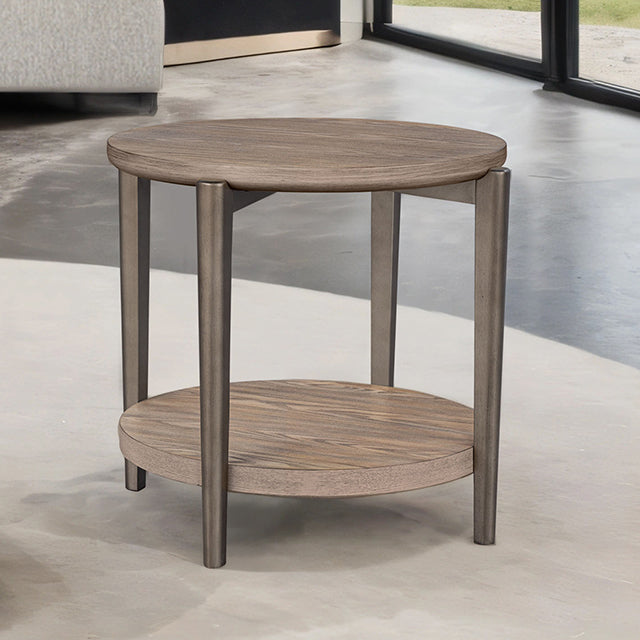 Roros Round End Table - LATIN HOME FURNITURE - (POMONA,CA)