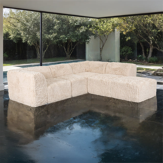 Nappi L-Sectional (Compressed Foam) - LATIN HOME FURNITURE - (POMONA,CA)