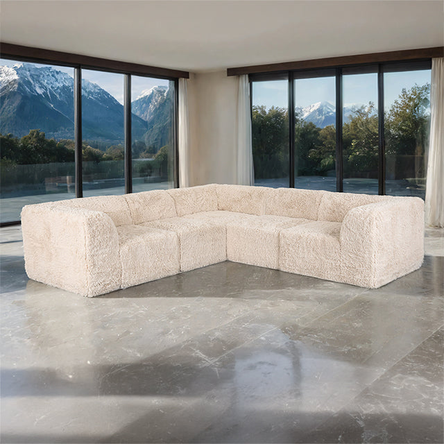 Nappi L-Sectional (Compressed Foam) - LATIN HOME FURNITURE - (POMONA,CA)