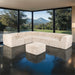 Nappi Large L-Sectional w/ Ottoman (Compressed Foam) - LATIN HOME FURNITURE - (POMONA,CA)