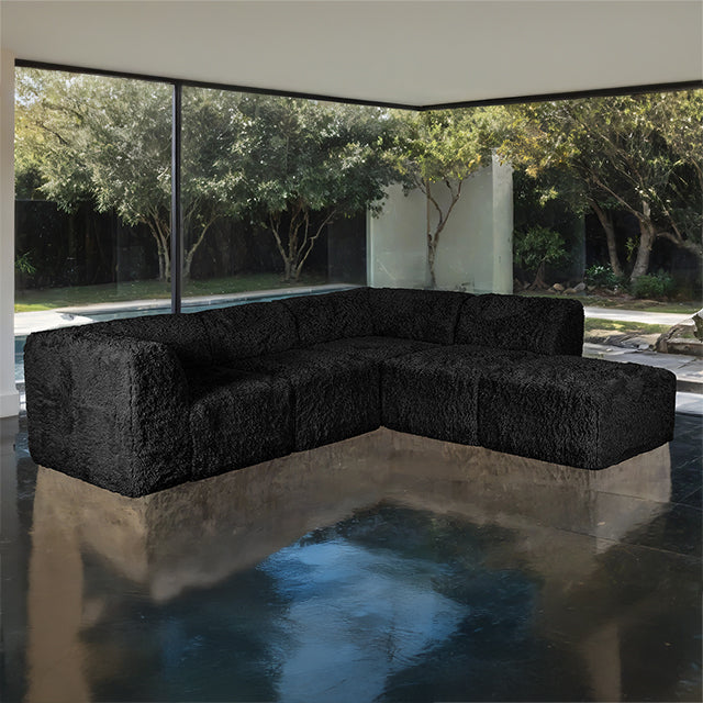 Nappi L-Sectional (Compressed Foam) - LATIN HOME FURNITURE - (POMONA,CA)