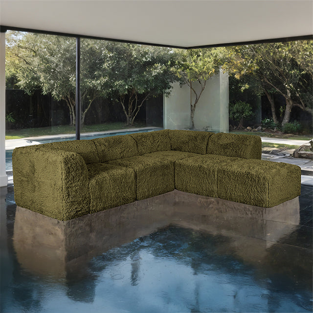 Nappi L-Sectional (Compressed Foam) - LATIN HOME FURNITURE - (POMONA,CA)